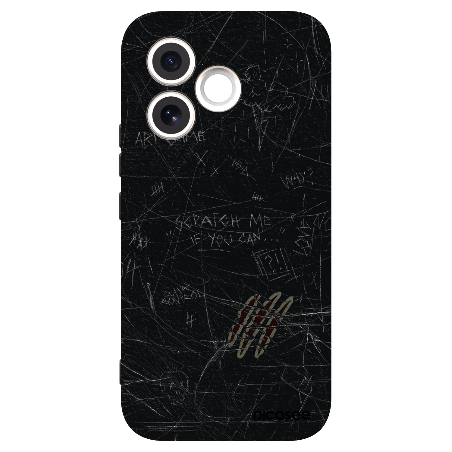 Picasee Μαύρη θήκη σιλικόνης για Honor 600 Lite - SCRATCH