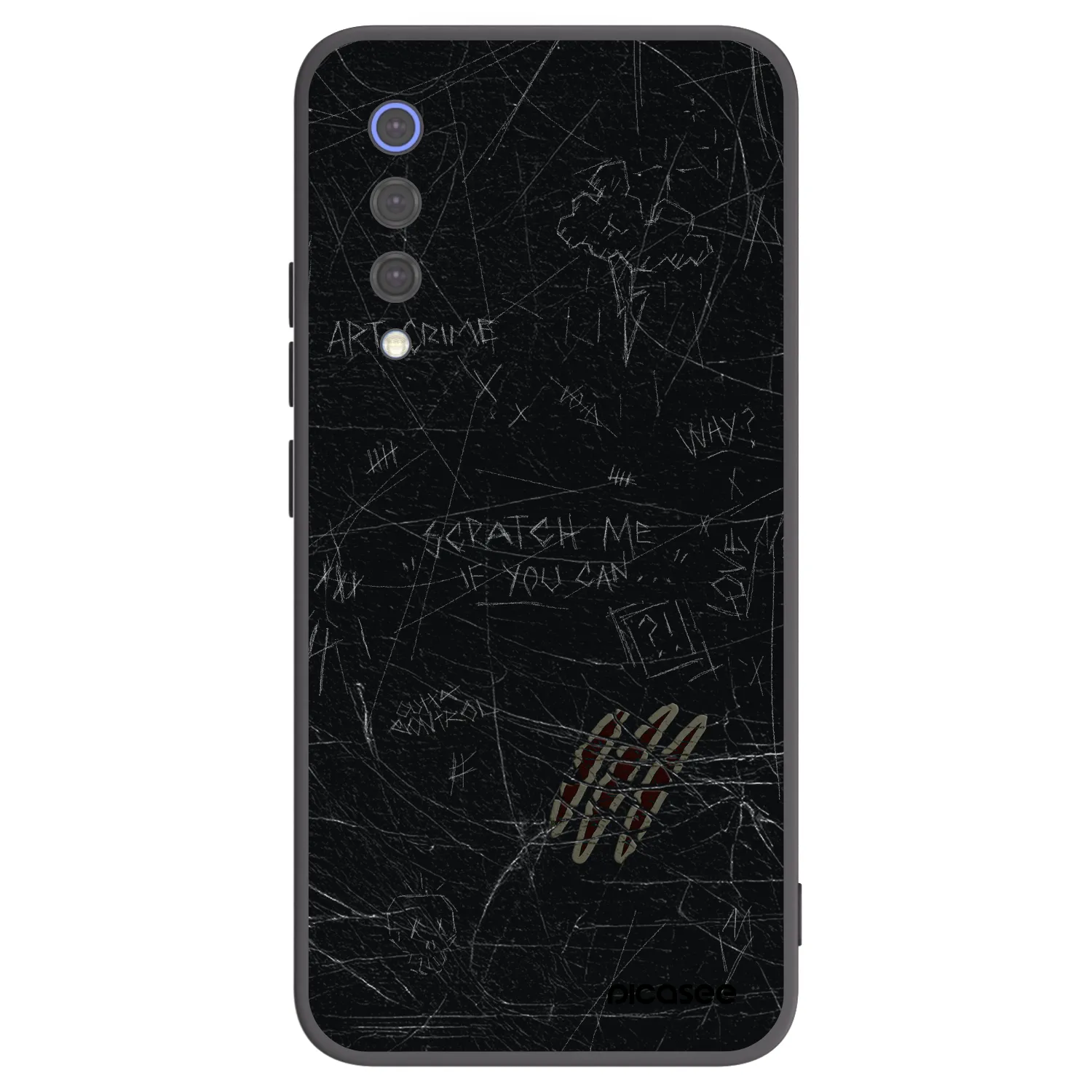 Picasee Μαύρη θήκη σιλικόνης για Xiaomi Mi 9 SE - SCRATCH