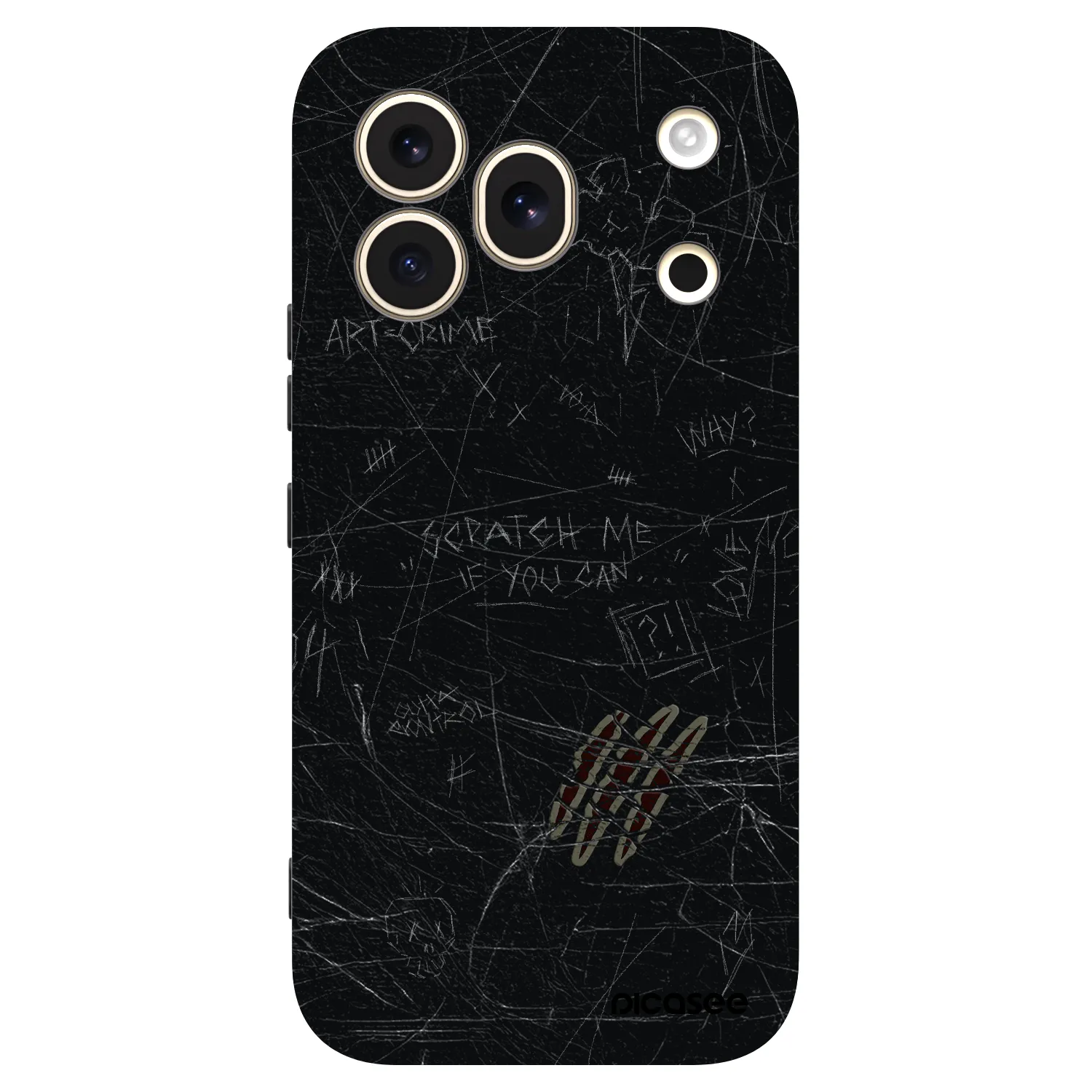 Picasee Μαύρη θήκη σιλικόνης για Honor 600 Pro - SCRATCH