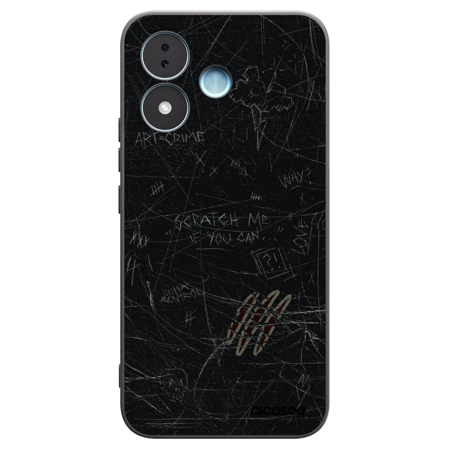 Picasee Μαύρη θήκη σιλικόνης για Xiaomi Redmi Note 17 5G - SCRATCH
