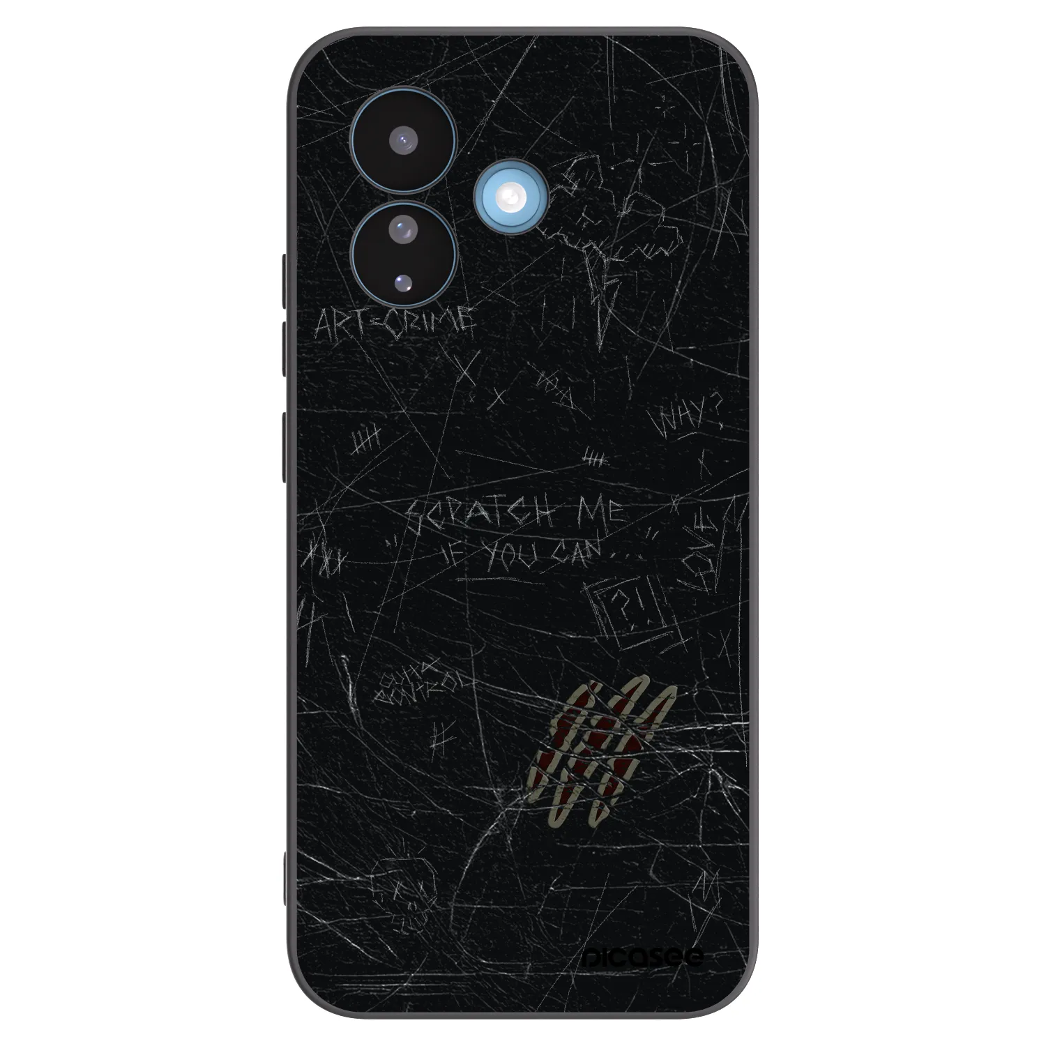 Picasee Μαύρη θήκη σιλικόνης για Xiaomi Redmi Note 17 Pro 5G - SCRATCH