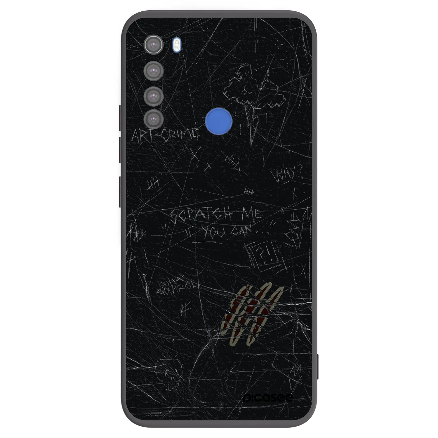 Picasee Μαύρη θήκη σιλικόνης για Xiaomi Redmi Note 8T - SCRATCH