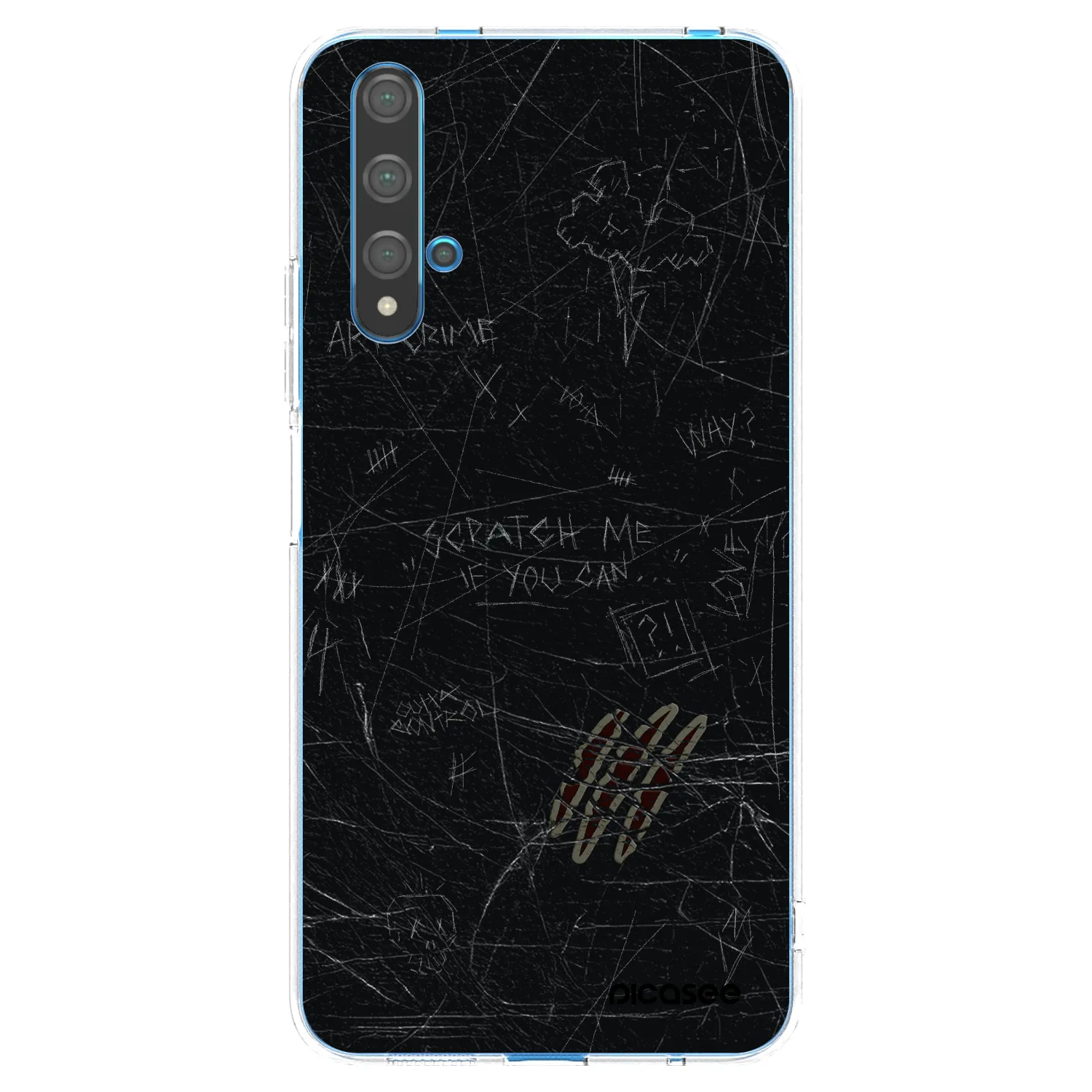 Picasee διαφανής θήκη σιλικόνης Huawei Nova 5T - SCRATCH
