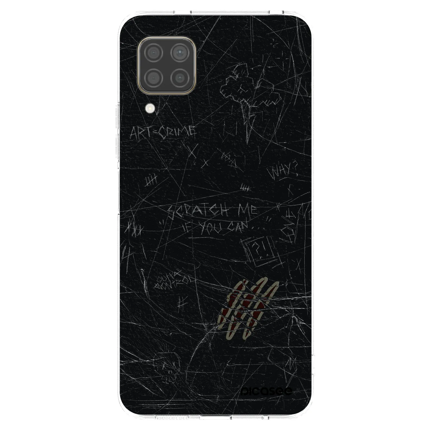 Picasee διαφανής θήκη σιλικόνης Huawei P40 Lite - SCRATCH