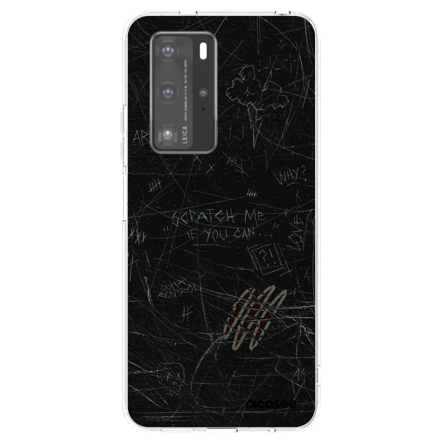 Picasee διαφανής θήκη σιλικόνης Huawei P40 Pro - SCRATCH