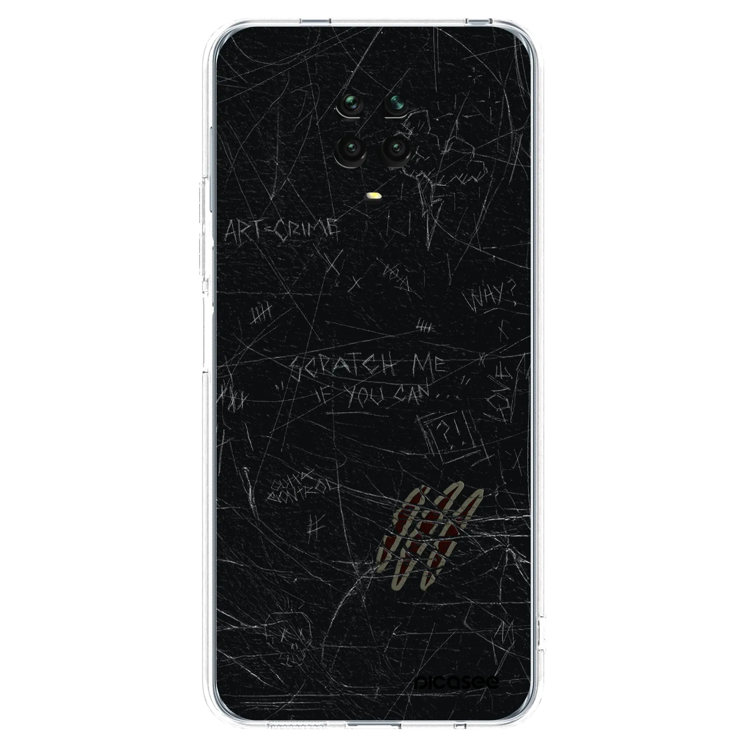Picasee διαφανής θήκη σιλικόνης Xiaomi Redmi Note 9S - SCRATCH