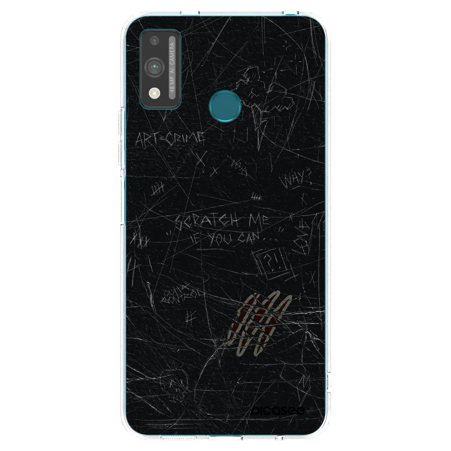 Picasee διαφανής θήκη σιλικόνης Honor 9X Lite - SCRATCH