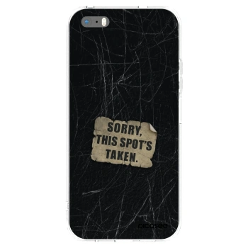 Picasee διαφανής θήκη σιλικόνης Apple iPhone 5/5S/SE - SORRY