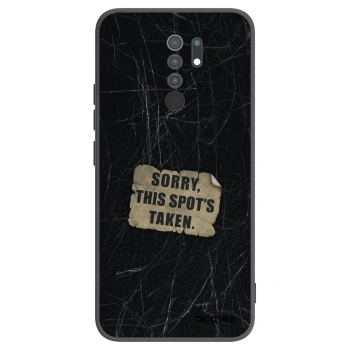 Picasee Μαύρη θήκη σιλικόνης για Xiaomi Redmi 9 - SORRY