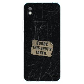 Picasee Μαύρη θήκη σιλικόνης για Xiaomi Redmi 9A - SORRY