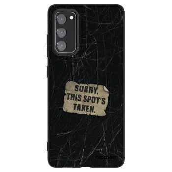 Picasee Μαύρη θήκη σιλικόνης για Samsung Galaxy S20 FE - SORRY