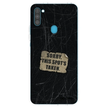 Picasee διαφανής θήκη σιλικόνης Samsung Galaxy M11 - SORRY