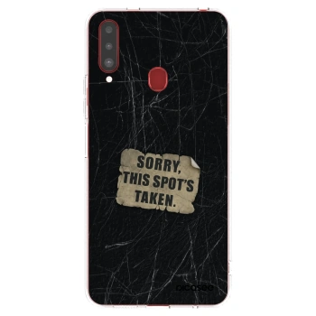 Picasee διαφανής θήκη σιλικόνης Samsung Galaxy A20s - SORRY