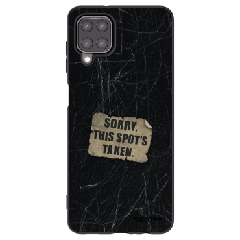 Picasee Μαύρη θήκη σιλικόνης για Samsung Galaxy A12 A125F - SORRY