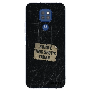 Picasee διαφανής θήκη σιλικόνης Motorola Moto G9 Play - SORRY