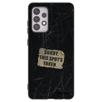 Picasee Μαύρη θήκη σιλικόνης για Samsung Galaxy A52 5G A525F - SORRY