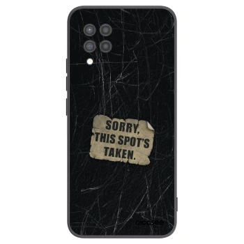 Picasee Μαύρη θήκη σιλικόνης για Samsung Galaxy A42 A426B - SORRY