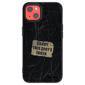 Picasee Μαύρη θήκη σιλικόνης για Apple iPhone 13 - SORRY