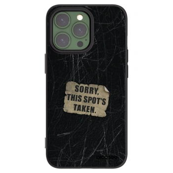 Picasee Μαύρη θήκη σιλικόνης για Apple iPhone 13 Pro - SORRY