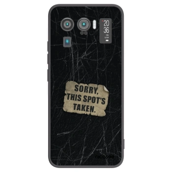 Picasee Μαύρη θήκη σιλικόνης για Xiaomi Mi 11 Ultra - SORRY