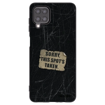 Picasee Μαύρη θήκη σιλικόνης για Samsung Galaxy M12 M127F - SORRY