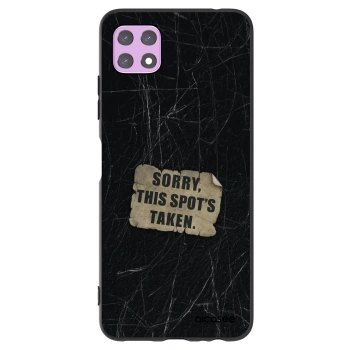 Picasee Μαύρη θήκη σιλικόνης για Samsung Galaxy A22 A226B 5G - SORRY