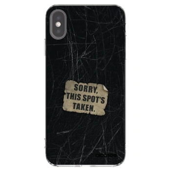 Picasee διαφανής θήκη σιλικόνης Apple iPhone XS Max - SORRY