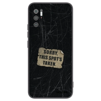 Picasee Μαύρη θήκη σιλικόνης για Xiaomi Poco M3 Pro 5G - SORRY