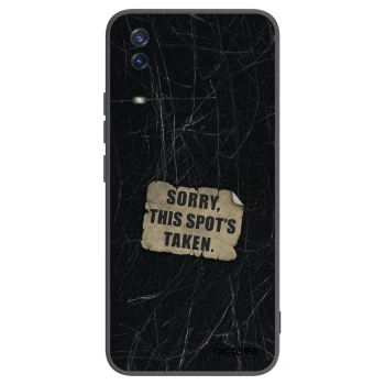 Picasee Μαύρη θήκη σιλικόνης για Vivo Y11s - SORRY