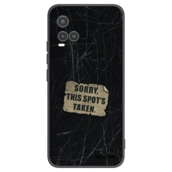 Picasee Μαύρη θήκη σιλικόνης για Vivo Y33s - SORRY