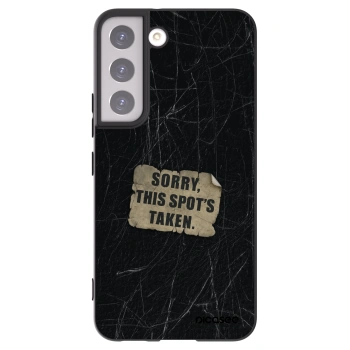 Picasee Μαύρη θήκη σιλικόνης για Samsung Galaxy S22 5G - SORRY