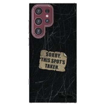 Picasee διαφανής θήκη σιλικόνης Samsung Galaxy S22 Ultra 5G - SORRY