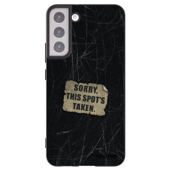 Picasee Μαύρη θήκη σιλικόνης για Samsung Galaxy S22+ 5G - SORRY