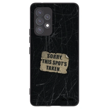 Picasee Μαύρη θήκη σιλικόνης για Samsung Galaxy A53 5G A536 - SORRY