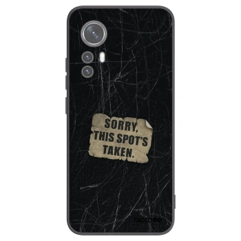Picasee Μαύρη θήκη σιλικόνης για Xiaomi 12 - SORRY