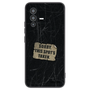 Picasee Μαύρη θήκη σιλικόνης για Vivo V23 5G - SORRY