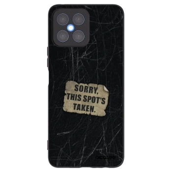 Picasee Μαύρη θήκη σιλικόνης για Honor X8 4G - SORRY