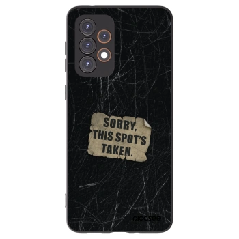 Picasee Μαύρη θήκη σιλικόνης για Samsung Galaxy A33 5G A336 - SORRY