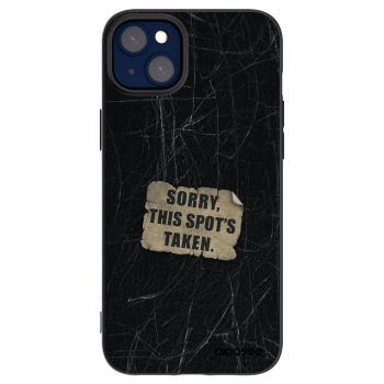 Picasee Μαύρη θήκη σιλικόνης για Apple iPhone 14 Plus - SORRY