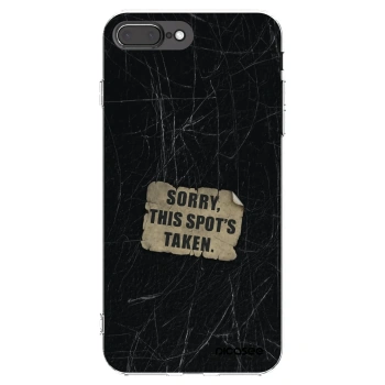 Picasee διαφανής θήκη σιλικόνης Apple iPhone 8 Plus - SORRY