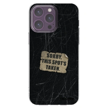 Picasee διαφανής θήκη σιλικόνης Apple iPhone 14 Pro Max - SORRY