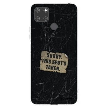 Picasee διαφανής θήκη σιλικόνης Realme C21Y - SORRY