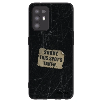 Picasee Μαύρη θήκη σιλικόνης για OPPO A94 5G - SORRY