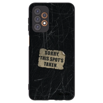 Picasee Μαύρη θήκη σιλικόνης για Samsung Galaxy A23 A235F 4G - SORRY