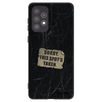 Picasee Μαύρη θήκη σιλικόνης για Samsung Galaxy A73 5G - SORRY