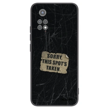 Picasee Μαύρη θήκη σιλικόνης για Xiaomi Redmi Note 11S 5G - SORRY