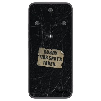 Picasee Μαύρη θήκη σιλικόνης για Honor Magic5 Lite 5G - SORRY