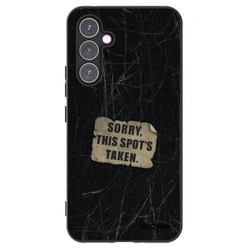 Picasee Μαύρη θήκη σιλικόνης για Samsung Galaxy A54 5G A546B - SORRY