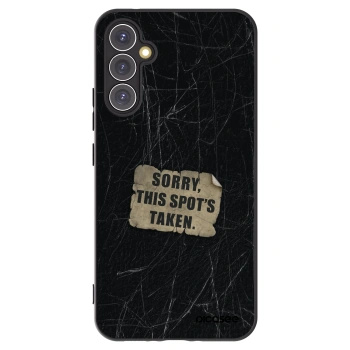 Picasee Μαύρη θήκη σιλικόνης για Samsung Galaxy A34 5G A346B - SORRY