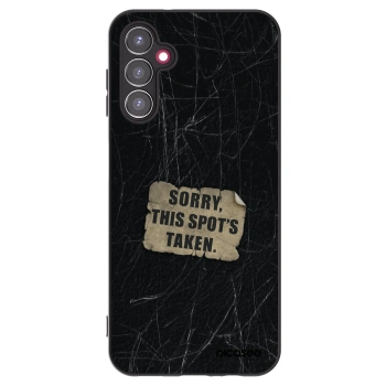 Picasee Μαύρη θήκη σιλικόνης για Samsung Galaxy A14 4G A145R - SORRY